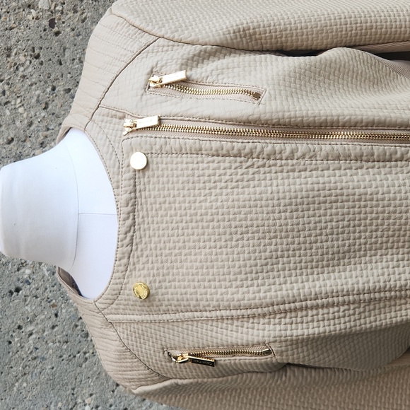 CALVIN KLEIN faux leather moto jacket - Picture 3 of 14